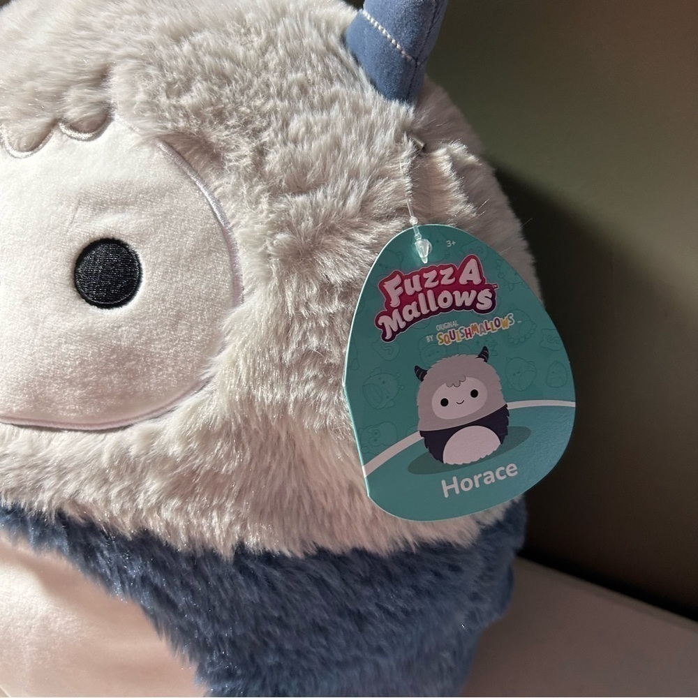 New Squishmallows Horace the Blue & Gray  Yeti 12" Fuzzamallow Plush BNWT. - Picture 2 of 4